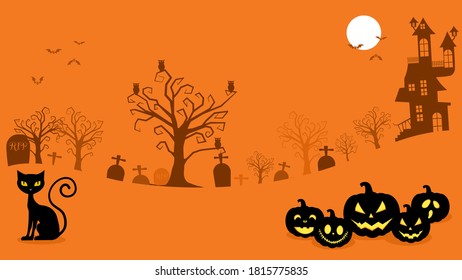 Happy Halloween.Template for advertising brochure. vector illustration