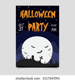 Happy Hallowen Party Poster Design