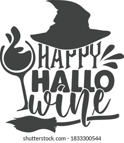 Happy Hallo-wine | Halloween quote