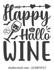 Happy Hallo-wine | Halloween quote