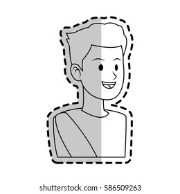 happy handsome young man icon image