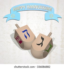 Happy Hannukkah - vector illustration