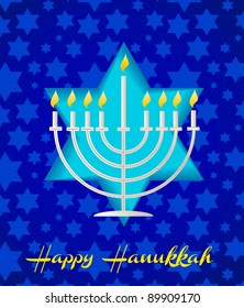 a happy hanukah card tempalte