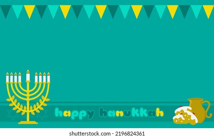 Happy Hanukkah Background with Copy Space Area. Suitable for Hanukkah Events