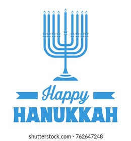 Happy Hanukkah Banner,Vector