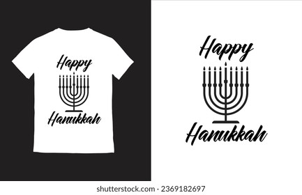 happy hanukkah with candles celebrate the light jewish holidays illustration