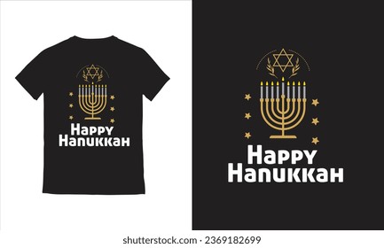happy hanukkah with candles celebrate the light jewish holidays illustration