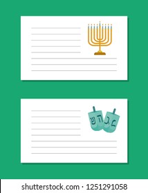 happy hanukkah celebration cards