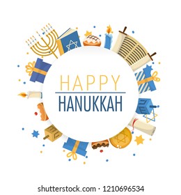 happy hanukkah celebration and culture tradition