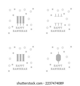 happy hanukkah concept, holiday, vector illustration