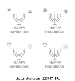 happy hanukkah concept, holiday, vector illustration