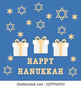 happy hanukkah concept, holiday, vector illustration