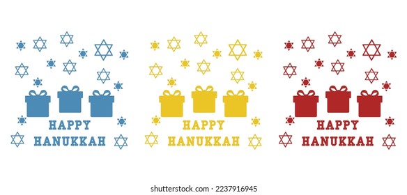 happy hanukkah concept, holiday, vector illustration
