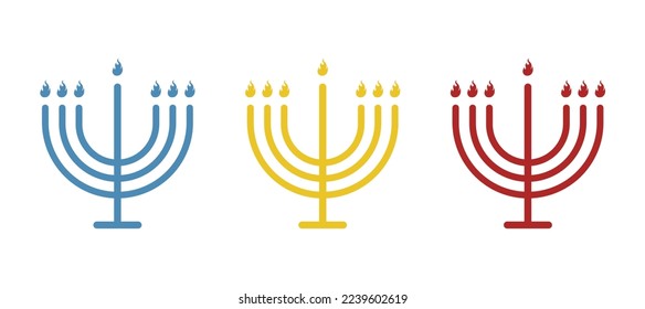 happy hanukkah concept, holiday, vector illustration