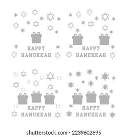 happy hanukkah concept, holiday, vector illustration