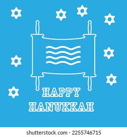 happy hanukkah concept, holiday, vector illustration