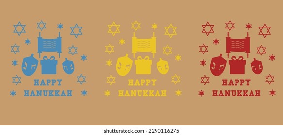 happy hanukkah concept, holiday, vector illustration
