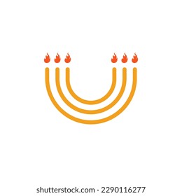 happy hanukkah concept, holiday, vector illustration