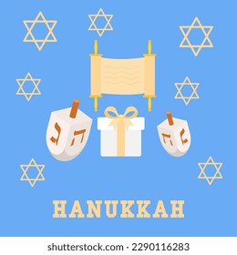 happy hanukkah concept, holiday, vector illustration