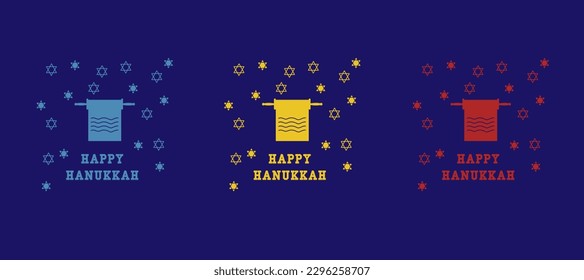 happy hanukkah concept, holiday, vector illustration