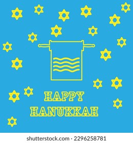 happy hanukkah concept, holiday, vector illustration