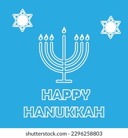 happy hanukkah concept, holiday, vector illustration