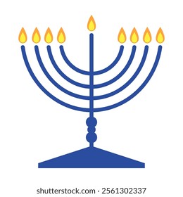 Happy Hanukkah Day, Digital Art Illustration.