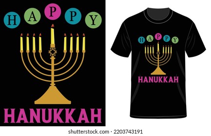 Happy Hanukkah day T-Shirt Design