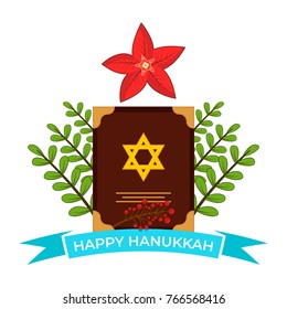 Happy Hanukkah. Hanukkah flat design. Vector illustration EPS 10