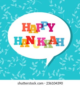 Happy Hanukkah greeting card
