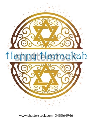 happy hanukkah greeting card design jewish stock vector royalty