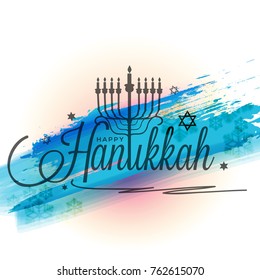 Happy Hanukkah Greeting Card,Invitation Card Design.