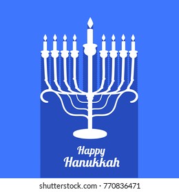 Happy Hanukkah Greeting Card,Invitation Card Design,Jewish Holiday.