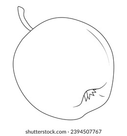 Happy Hanukkah Illustration. Coloring page. Line Art.