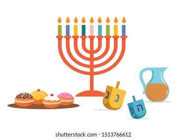 Feliz Hanukkah, el fondo del Festival de las Luces Judío para tarjeta de saludo, invitación, pancarta