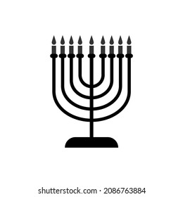 Happy Hanukkah, Jewish Festival of Lights background for greeting card