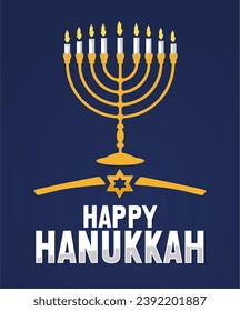 Happy Hanukkah Jewish Festival of Lights