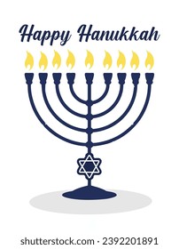 Happy Hanukkah Jewish Festival of Lights