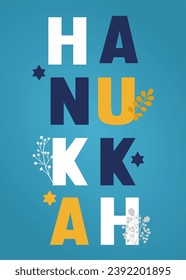 Happy Hanukkah Jewish Festival of Lights