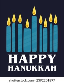 Happy Hanukkah Jewish Festival of Lights