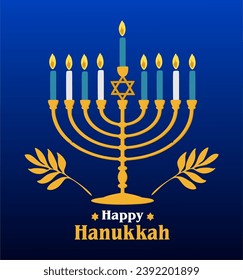 Happy Hanukkah Jewish Festival of Lights