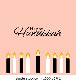 Happy Hanukkah, Jewish Holiday Background. Vector Illustration. Hanukkah is the name of the Jewish holiday. EPS10