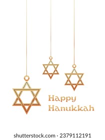 happy hanukkah judaism religious holidays hebrew celebration lettering greeting card star of david symbol