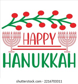 Happy hanukkah Merry Christmas shirt print template, funny Xmas shirt design, Santa Claus funny quotes typography design