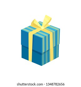 Happy Hanukkah and present concept. Vector illustration.