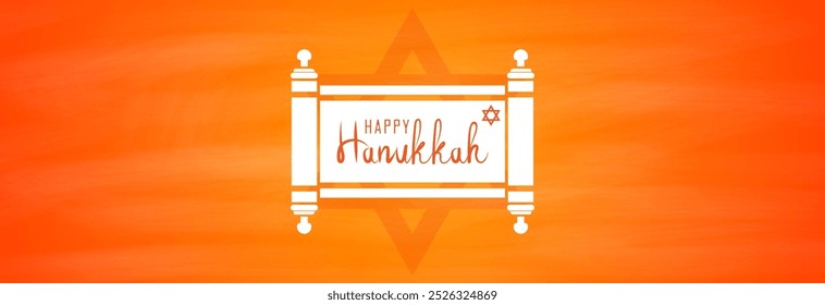 Happy Hanukkah, a religious Jewish family holiday.