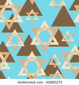Happy Hanukkah seamless texture