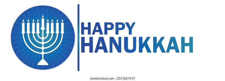 Happy Hanukkah. Suitable for greeting card, poster and banner. Vector illustration.