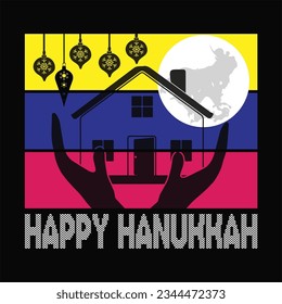 Happy Hanukkah t-shirt design. Here You Can find and Buy t-Shirt Design. Digital Files for yourself, friends and family, or anyone who supports your Special Day and Occasions.