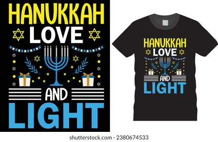 happy Hanukkah typographic t Shirt Design.  Hanukkah Best Quotes t-Shirt. Hanukkah funny t-shirt. Hanukkah design ready for print poster vector.